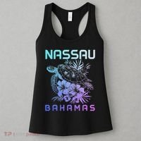Nassau Bahamas Sea Turtle Diving Surfer Souvenir Women's Tank Top thumb 3