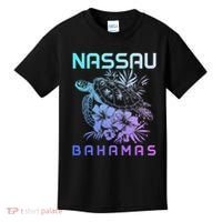 Nassau Bahamas Sea Turtle Diving Surfer Souvenir Kids T-Shirt thumb 0