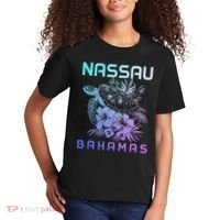 Nassau Bahamas Sea Turtle Diving Surfer Souvenir Kids T-Shirt thumb 2