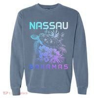 Nassau Bahamas Sea Turtle Diving Surfer Souvenir Garment-Dyed Sweatshirt thumb 0