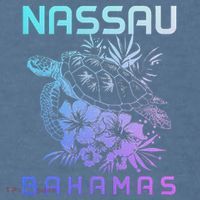Nassau Bahamas Sea Turtle Diving Surfer Souvenir Garment-Dyed Sweatshirt thumb 2