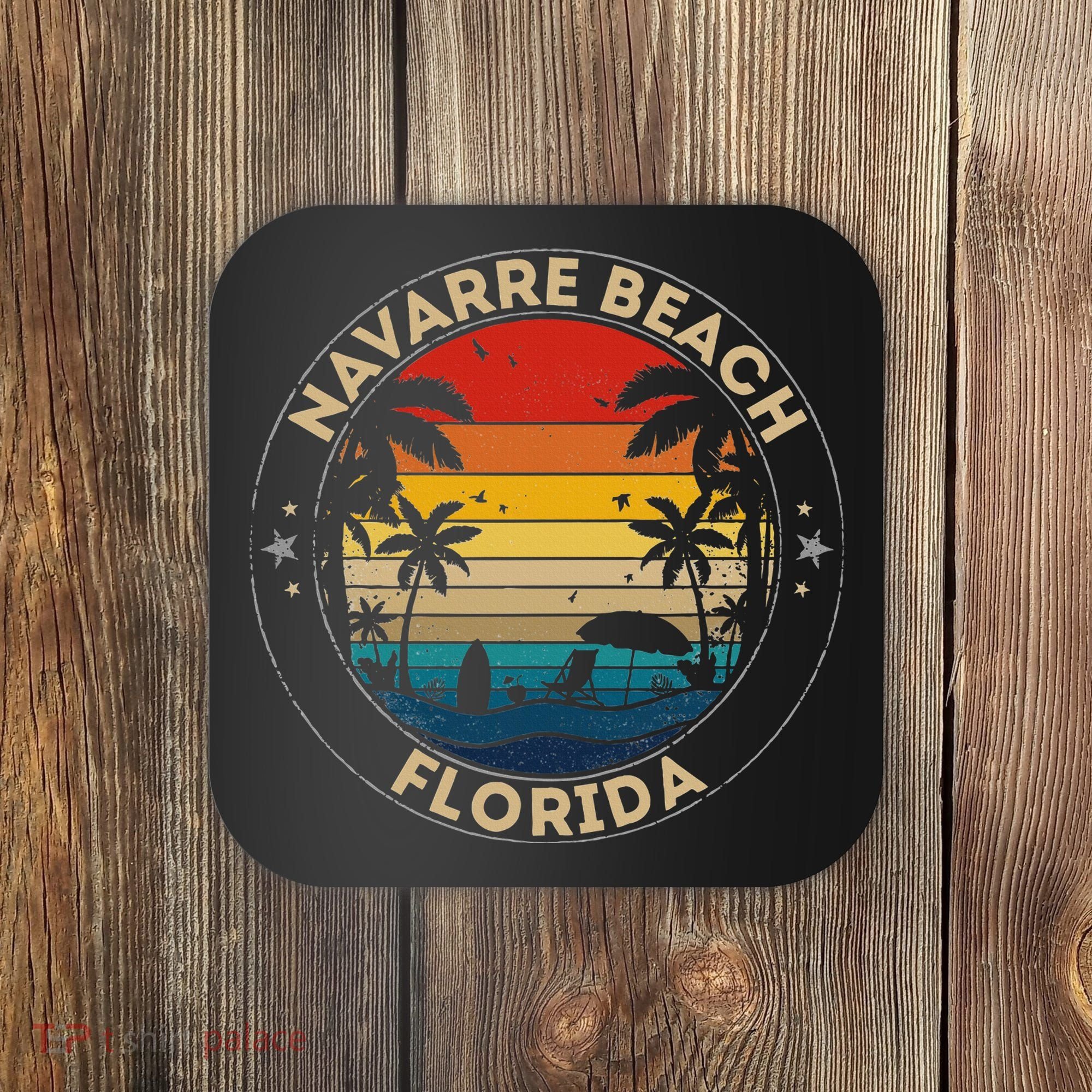 Navarre Beach Souvenir Florida Reminder Coaster