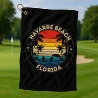 Navarre Beach Souvenir Florida Reminder Golf Towel thumb 1