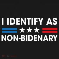 Non Bidenary Shirt I Identify As Non Bidenary Anti Biden American US Flag Long Sleeve Shirt thumb 2