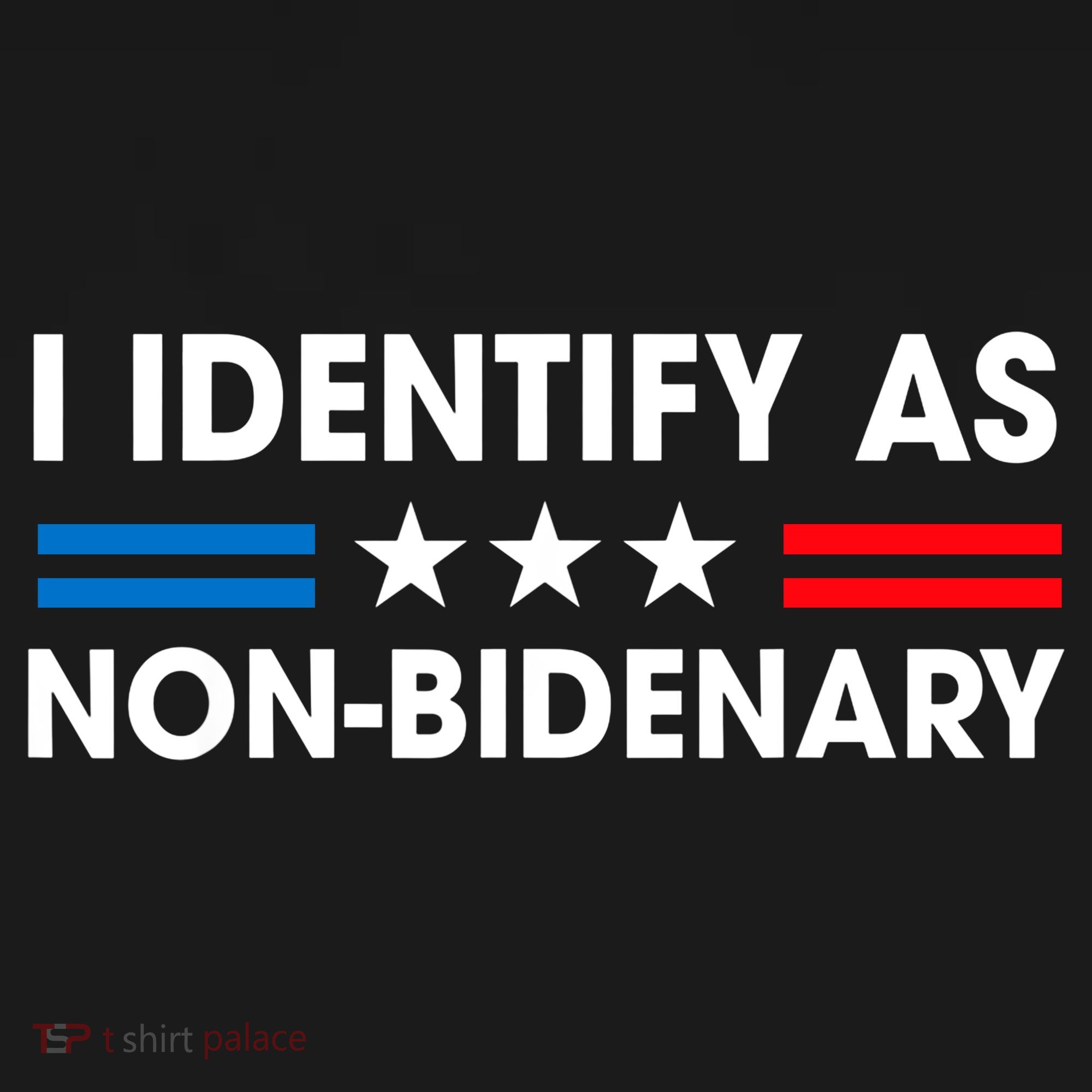 Non Bidenary Shirt I Identify As Non Bidenary Anti Biden American US Flag Women's Hoodie