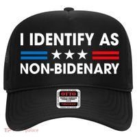 Non Bidenary Shirt I Identify As Non Bidenary Anti Biden American US Flag Hat thumb 0