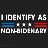 Non Bidenary Shirt I Identify As Non Bidenary Anti Biden American US Flag Golf Towel thumb 3