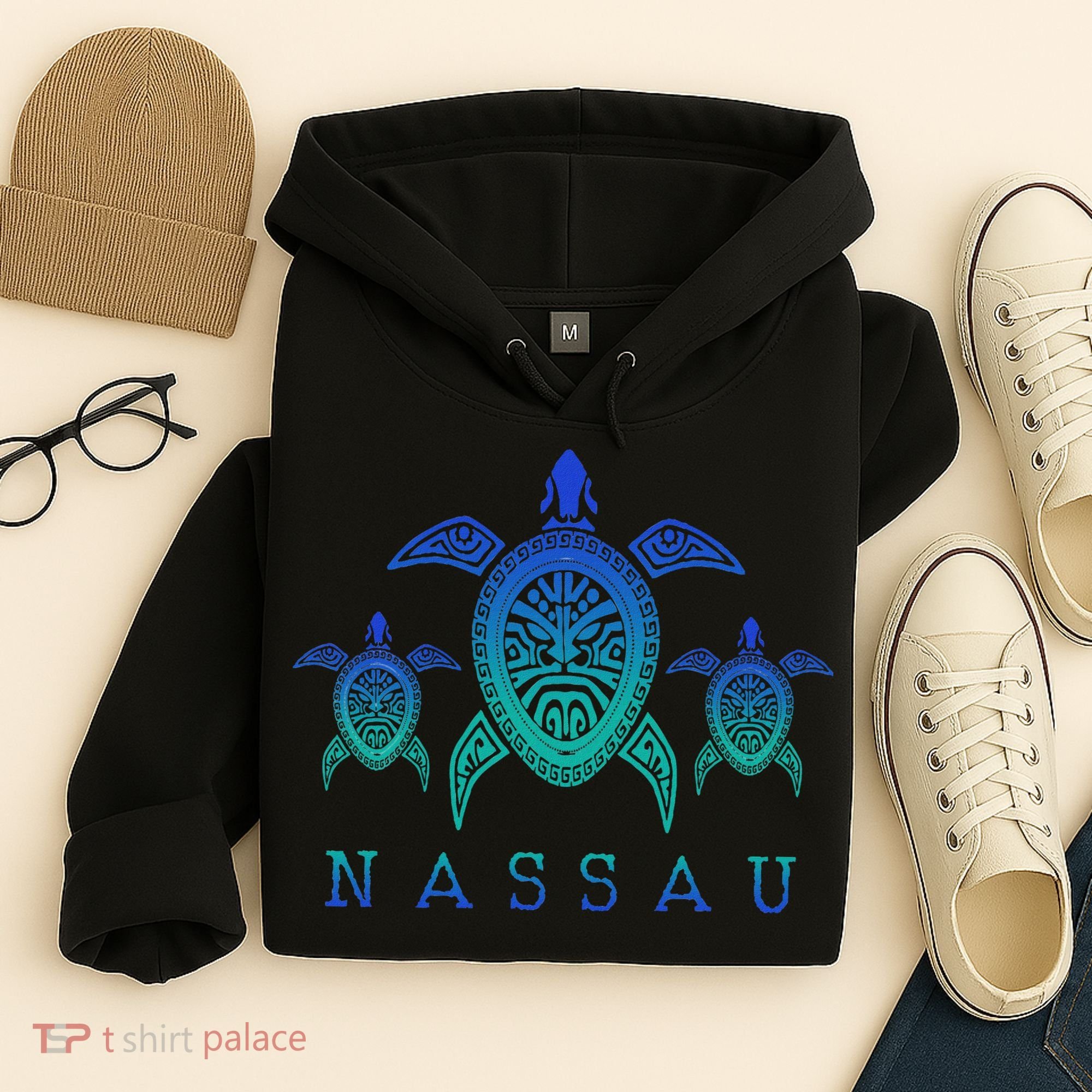 Nassau Bahamas Sea Turtle Scuba Diving Gift Hoodie