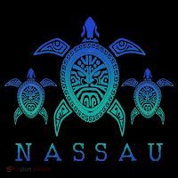 Nassau Bahamas Sea Turtle Scuba Diving Gift Long Sleeve Shirt thumb 2