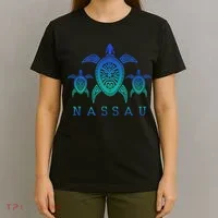 Nassau Bahamas Sea Turtle Scuba Diving Gift T-Shirt thumb 4