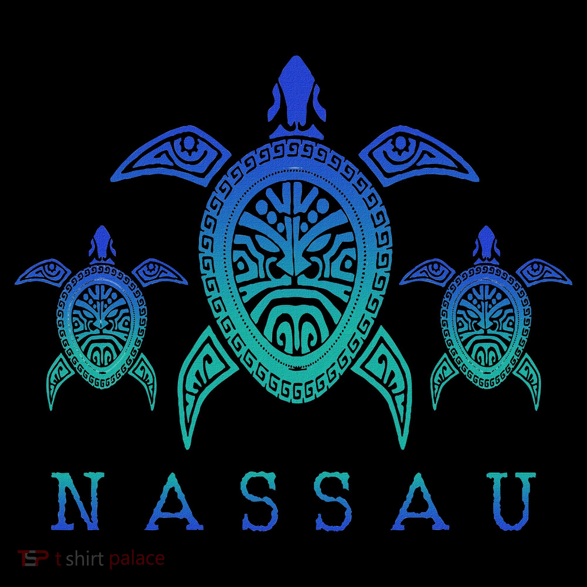 Nassau Bahamas Sea Turtle Scuba Diving Gift Button