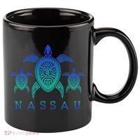 Nassau Bahamas Sea Turtle Scuba Diving Gift 11oz C Handle Ceramic Mug thumb 0