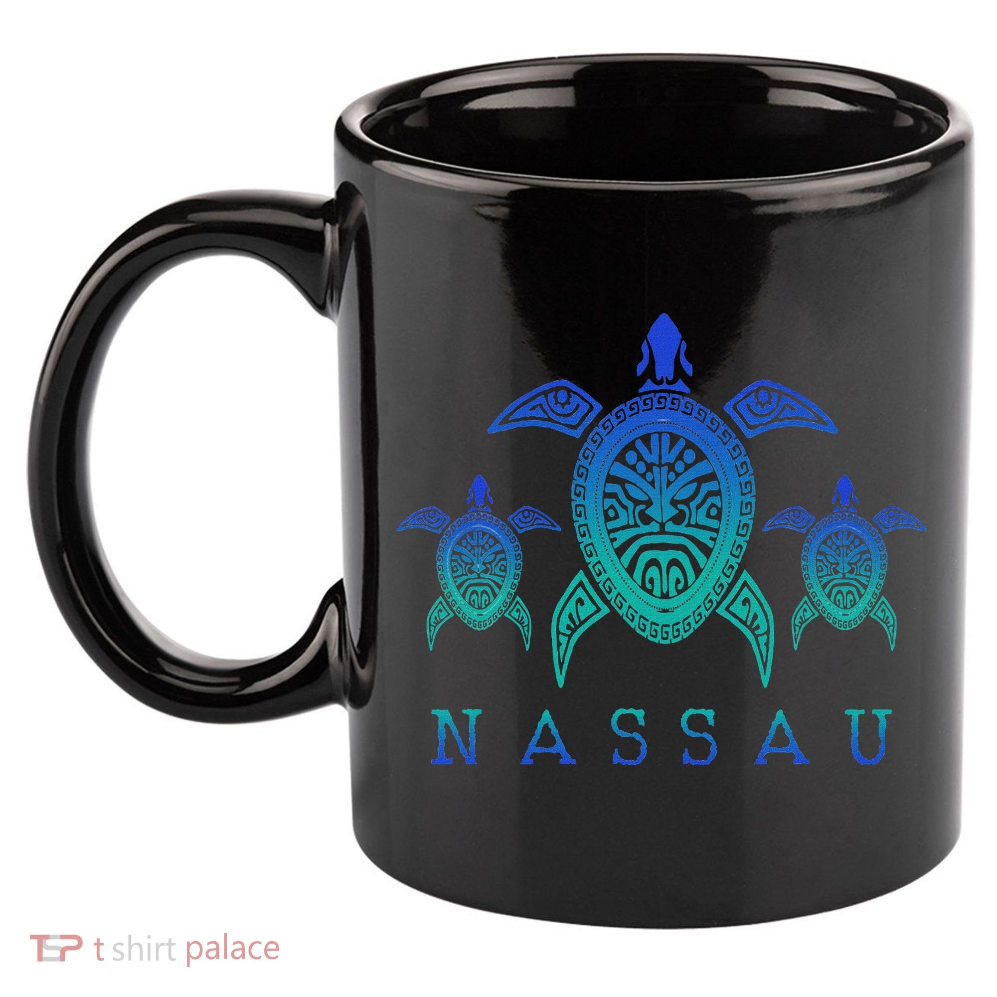 Nassau Bahamas Sea Turtle Scuba Diving Gift 11oz C Handle Ceramic Mug