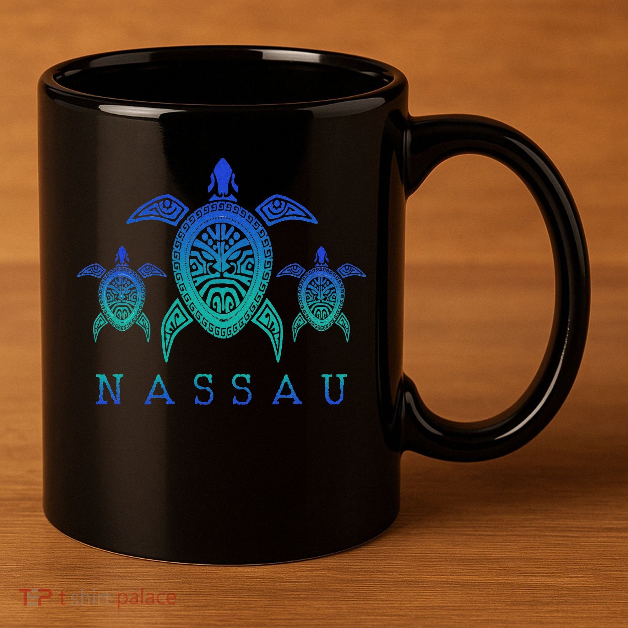 Nassau Bahamas Sea Turtle Scuba Diving Gift 11oz C Handle Ceramic Mug