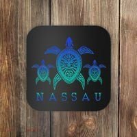 Nassau Bahamas Sea Turtle Scuba Diving Gift Coaster thumb 0