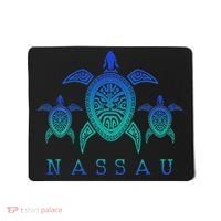 Nassau Bahamas Sea Turtle Scuba Diving Gift Mousepad thumb 0