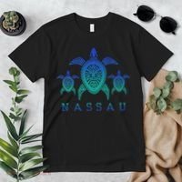 Nassau Bahamas Sea Turtle Scuba Diving Gift Premium T-Shirt thumb 2