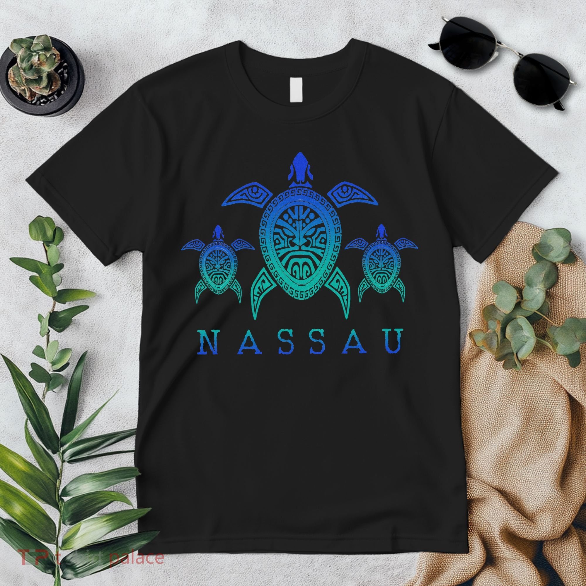 Nassau Bahamas Sea Turtle Scuba Diving Gift Premium T-Shirt