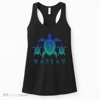 Nassau Bahamas Sea Turtle Scuba Diving Gift Women's Tank Top thumb 0