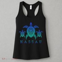 Nassau Bahamas Sea Turtle Scuba Diving Gift Women's Tank Top thumb 3