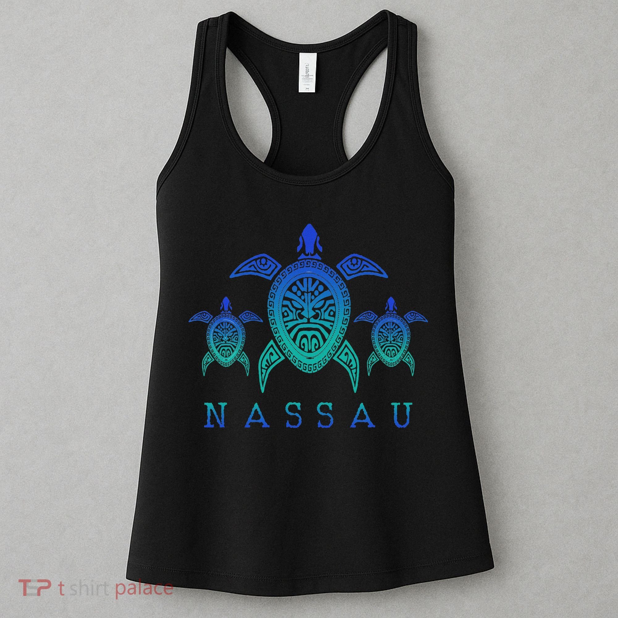 Nassau Bahamas Sea Turtle Scuba Diving Gift Women's Tank Top