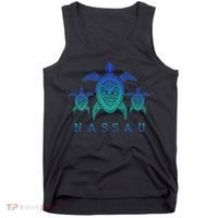 Nassau Bahamas Sea Turtle Scuba Diving Gift Tank Top thumb 0