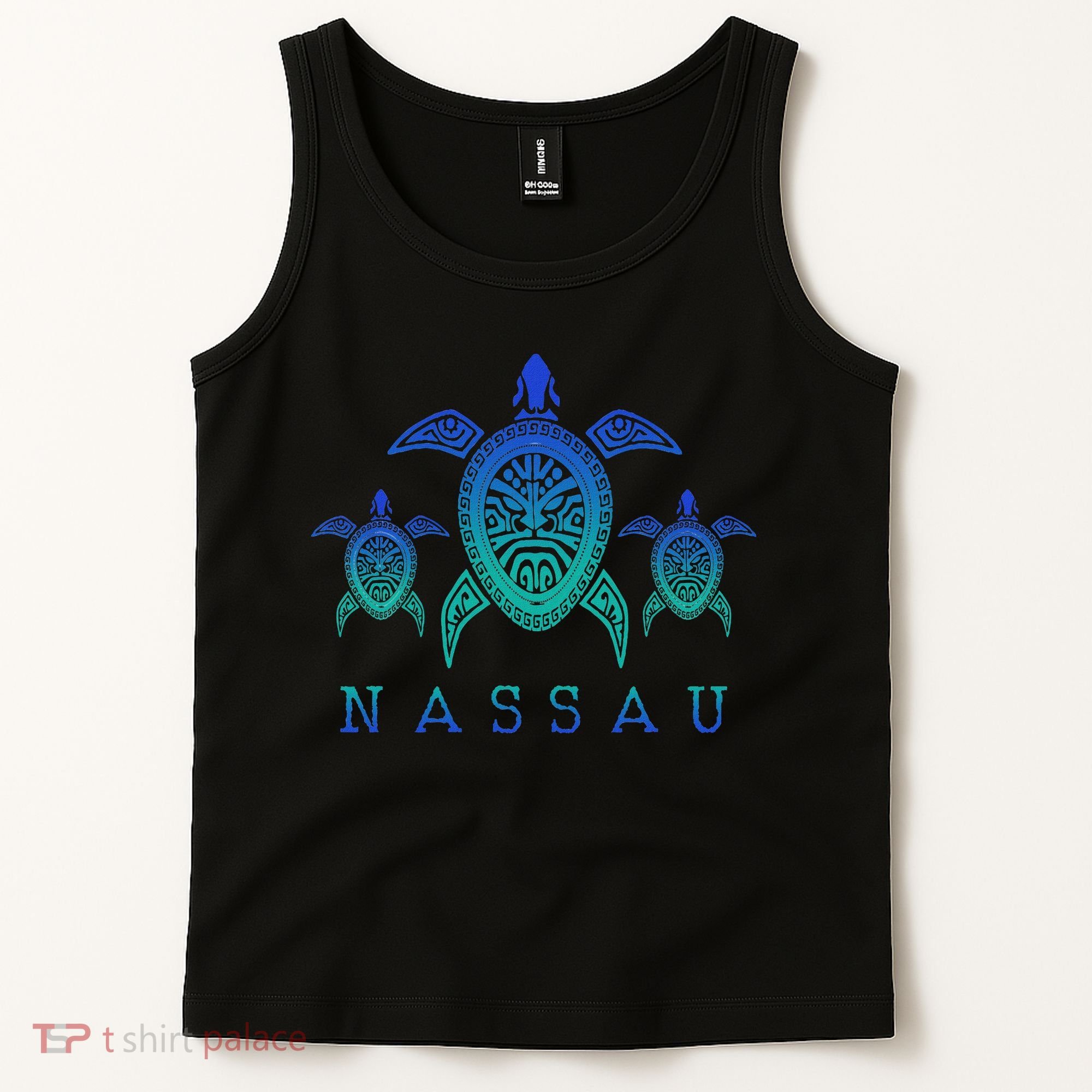 Nassau Bahamas Sea Turtle Scuba Diving Gift Tank Top