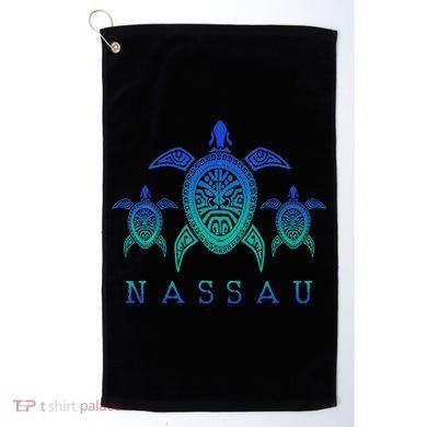 Nassau Bahamas Sea Turtle Scuba Diving Gift Golf Towel