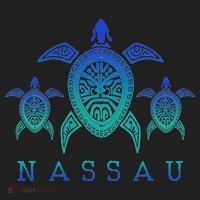 Nassau Bahamas Sea Turtle Scuba Diving Gift Golf Towel thumb 3