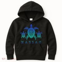Nassau Bahamas Sea Turtle Scuba Diving Gift Kids Hoodie thumb 0