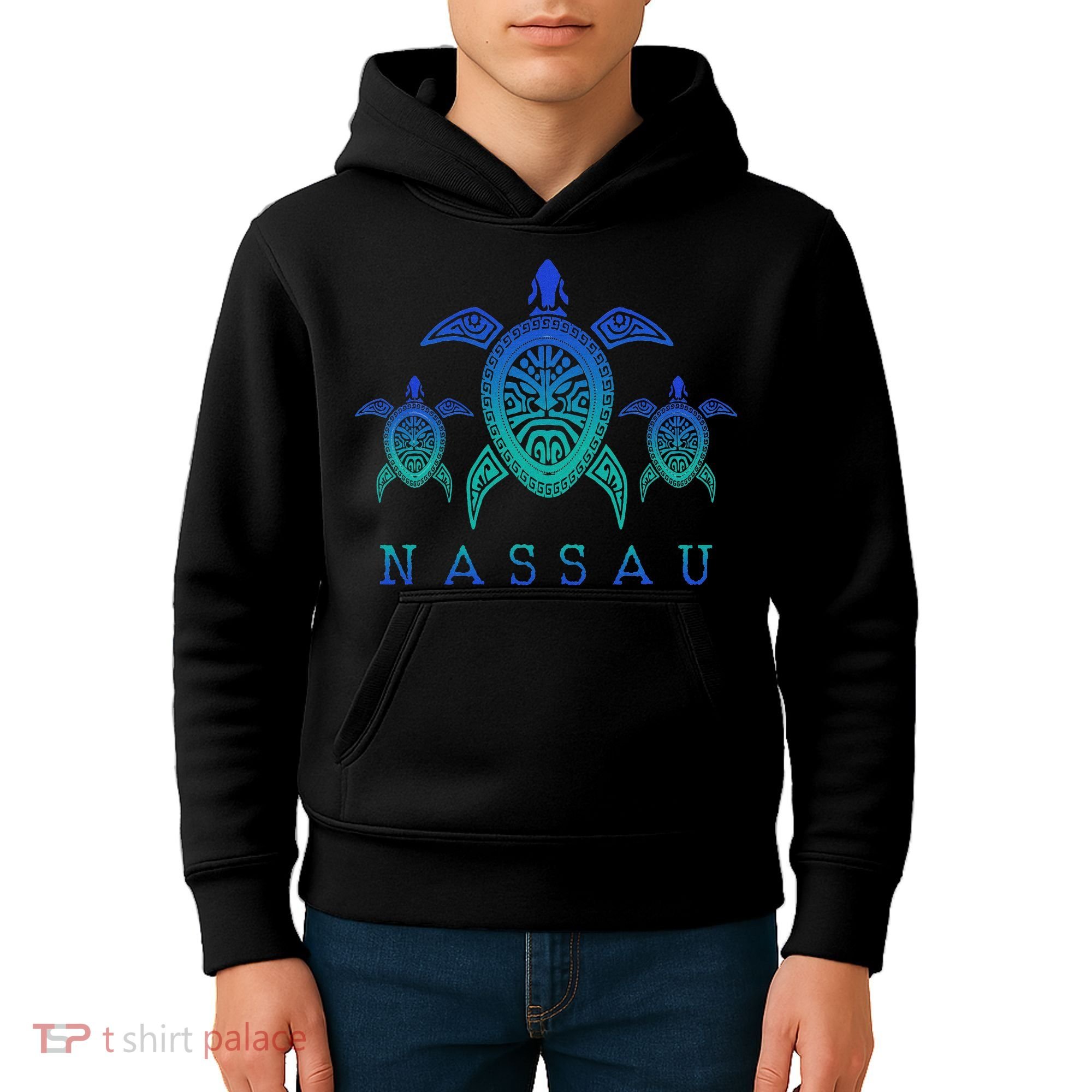 Nassau Bahamas Sea Turtle Scuba Diving Gift Kids Hoodie