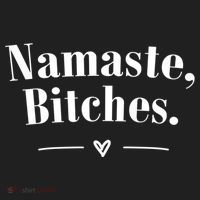 Namaste Bitches Sarcastic Meditation Yoga Top Great Gift Hat thumb 2