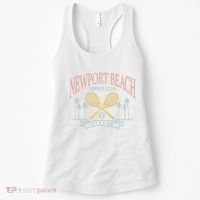 Newport Beach Tennis Club Crossed Racquets Women's Tank Top thumb 0