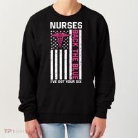 Nurses Back The Blue Ive Got Your Six Women's Sweatshirt thumb 0