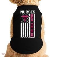 Nurses Back The Blue Ive Got Your Six Doggie Tank thumb 0