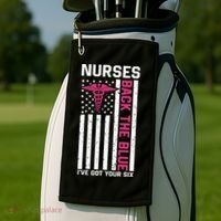 Nurses Back The Blue Ive Got Your Six Golf Towel thumb 2
