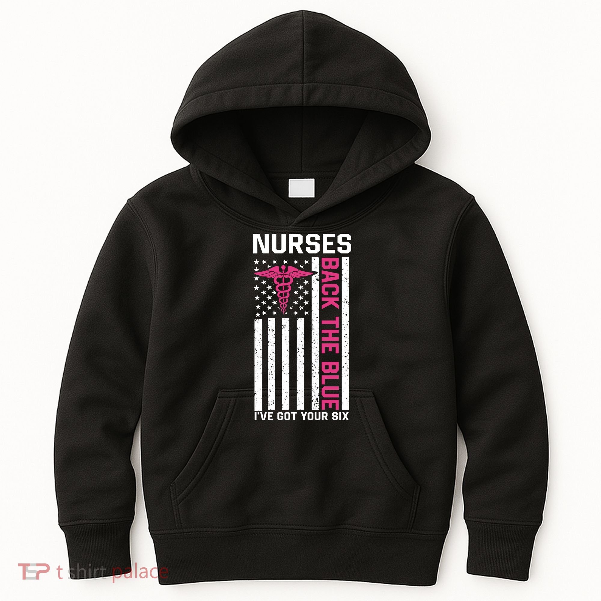 Nurses Back The Blue Ive Got Your Six Kids Hoodie