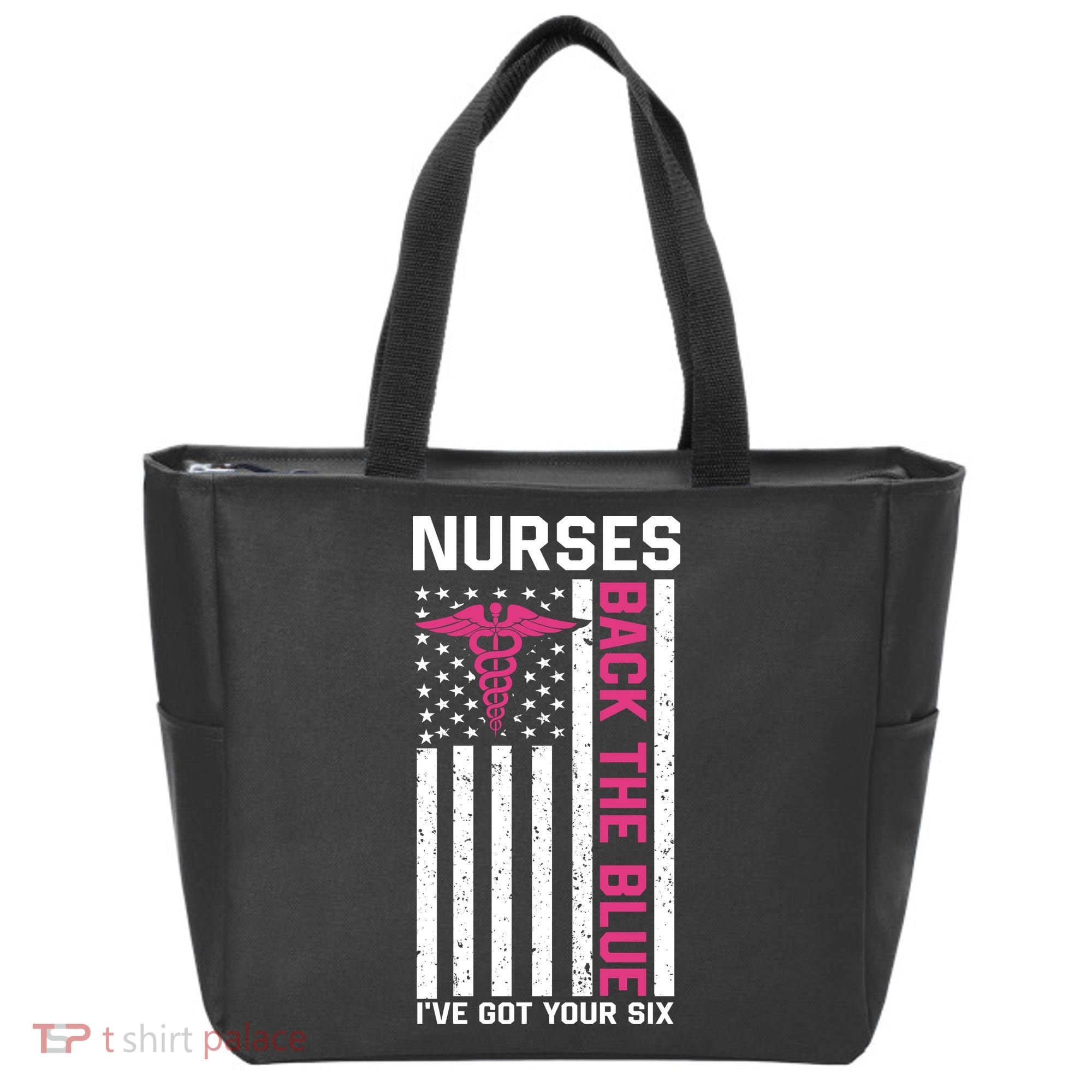 Nurses Back The Blue Ive Got Your Six Tote Bag