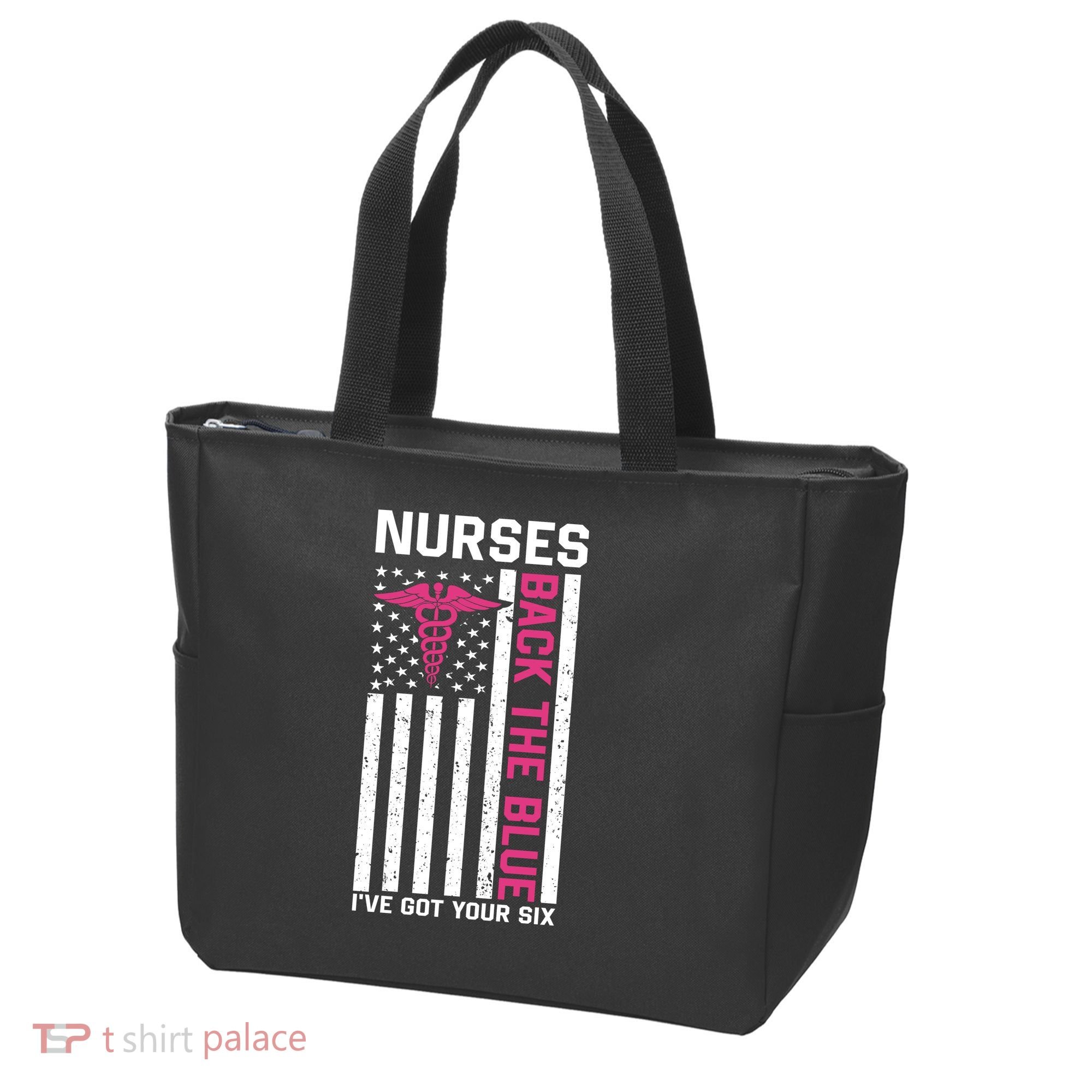 Nurses Back The Blue Ive Got Your Six Tote Bag