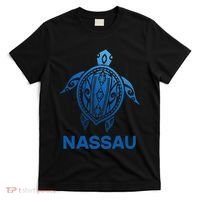 Nassau Bahamas Tribal Tattoo Blue Sea Turtle Souvenirs T-Shirt thumb 0