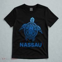 Nassau Bahamas Tribal Tattoo Blue Sea Turtle Souvenirs T-Shirt thumb 5