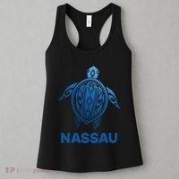 Nassau Bahamas Tribal Tattoo Blue Sea Turtle Souvenirs Women's Tank Top thumb 3