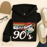 Nineties Back To The 90s Retro Cassette 90S Hoodie thumb 4