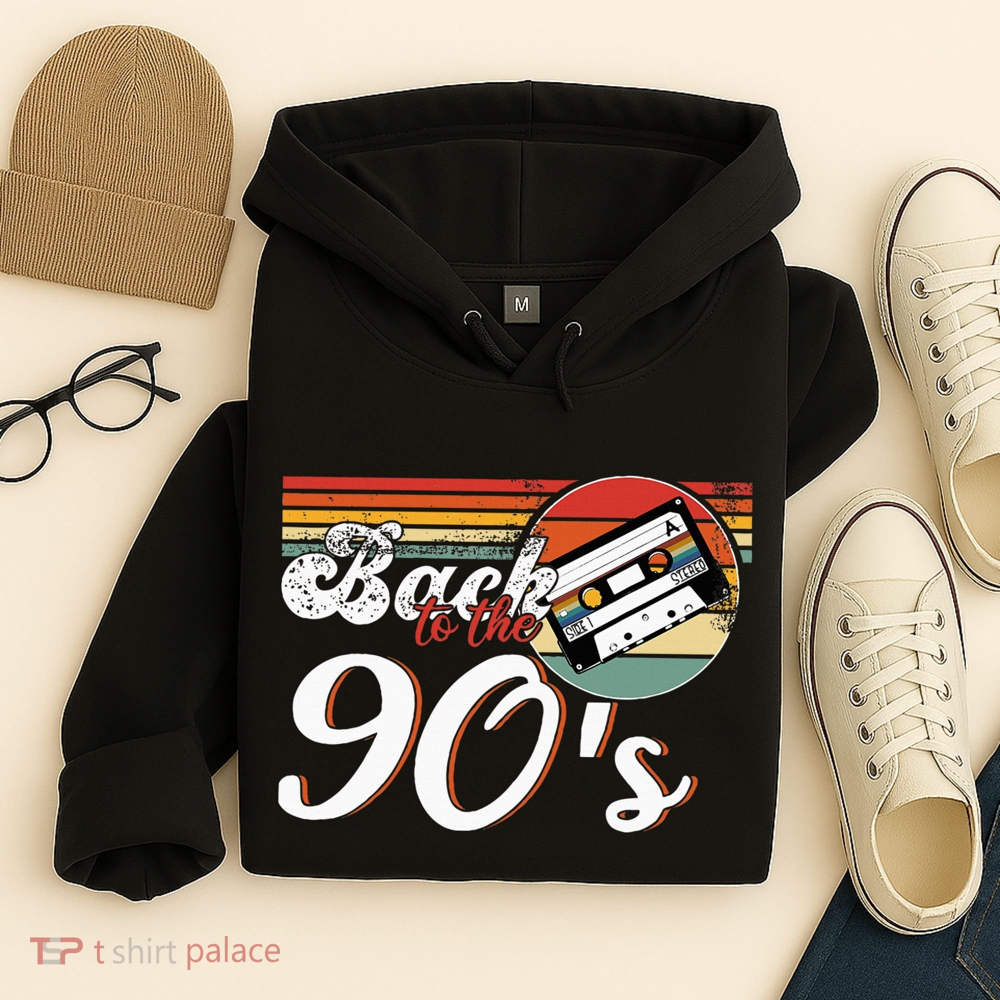 Nineties Back To The 90s Retro Cassette 90S Hoodie