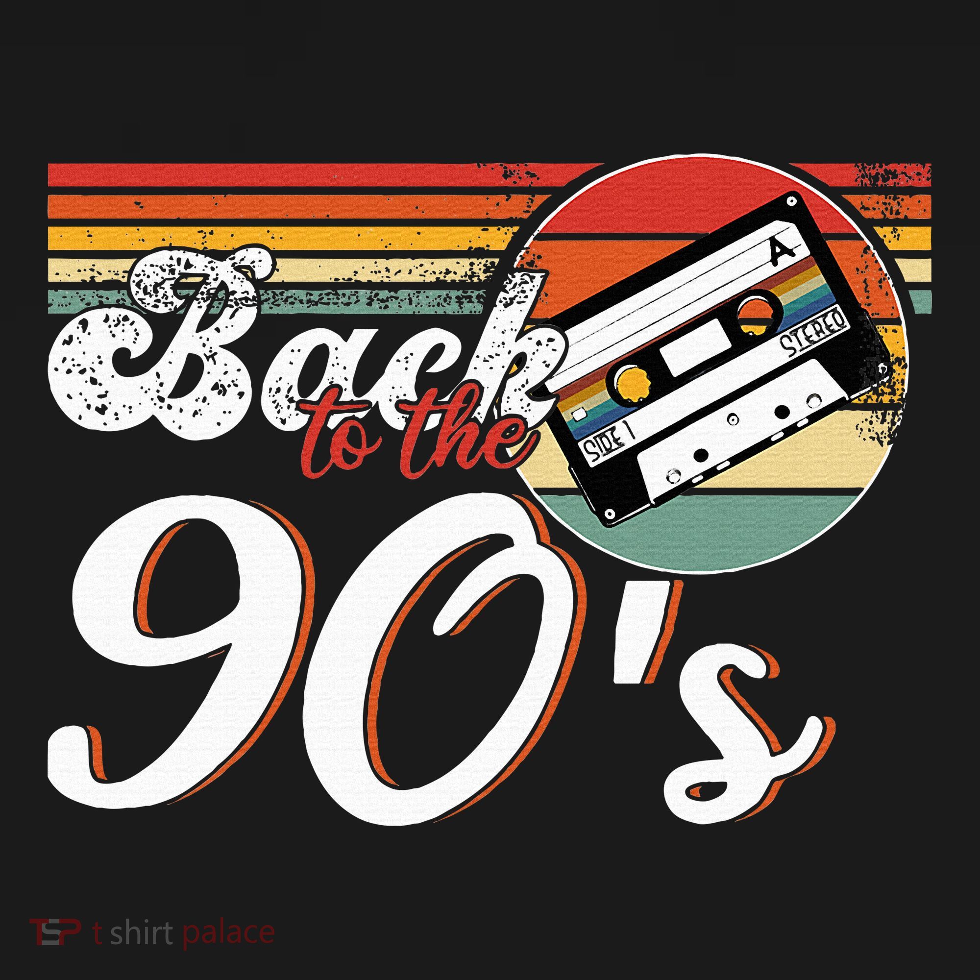 Nineties Back To The 90s Retro Cassette 90S T-Shirt