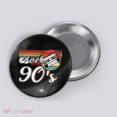 Nineties Back To The 90s Retro Cassette 90S Button