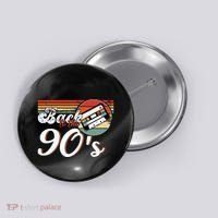 Nineties Back To The 90s Retro Cassette 90S Button thumb 0