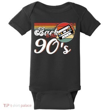 Nineties Back To The 90s Retro Cassette 90S Baby Bodysuit