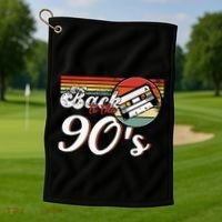Nineties Back To The 90s Retro Cassette 90S Golf Towel thumb 1