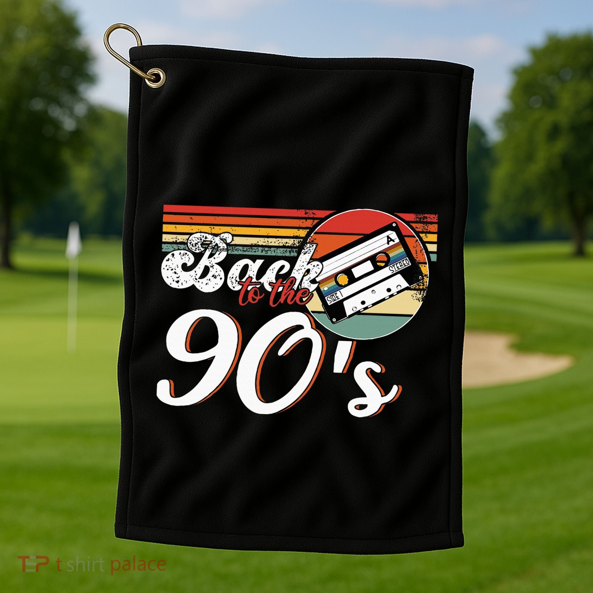 Nineties Back To The 90s Retro Cassette 90S Golf Towel